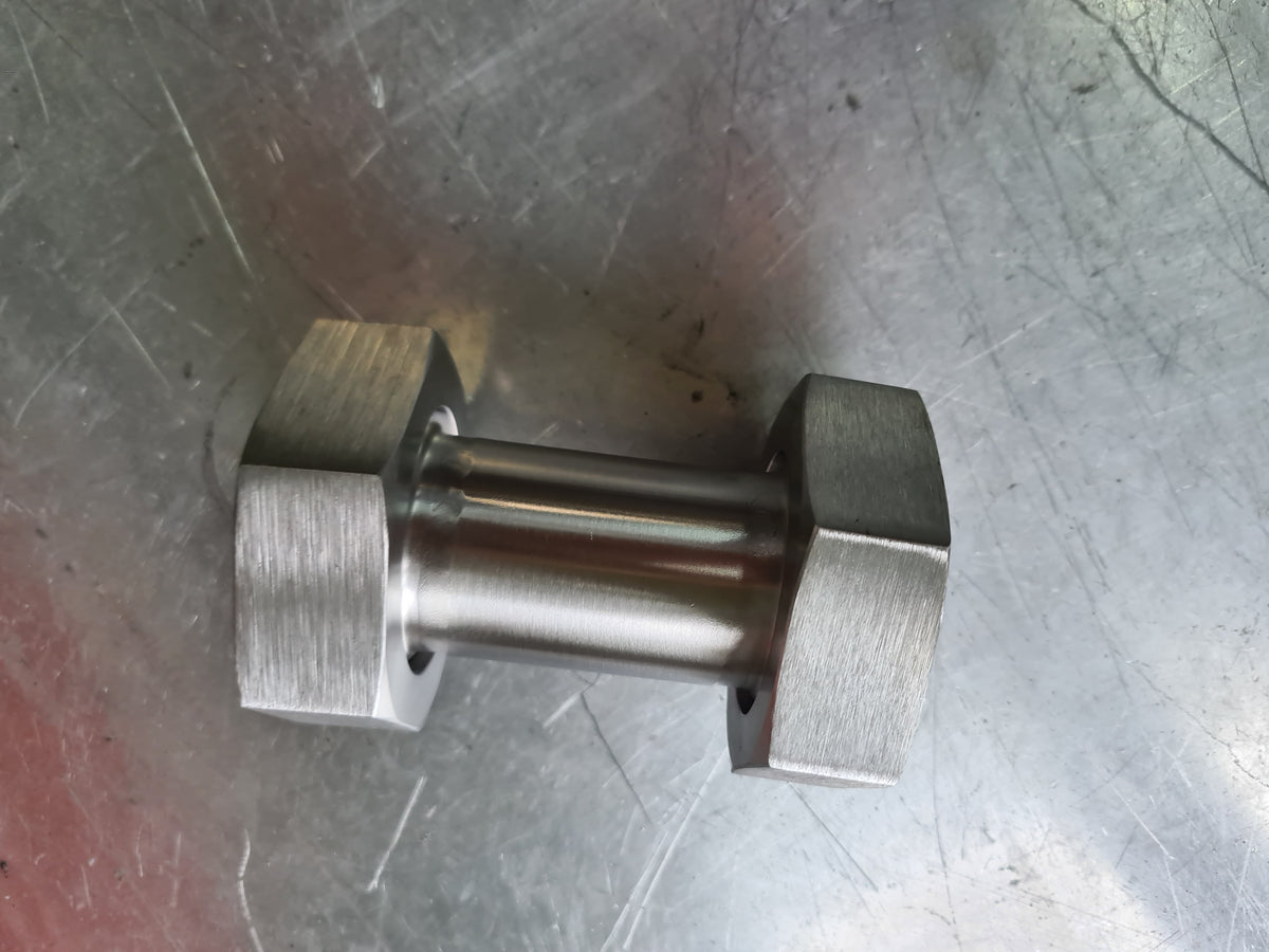 316 stainless steel RJT Female to RJT Female Adaptor - view 3