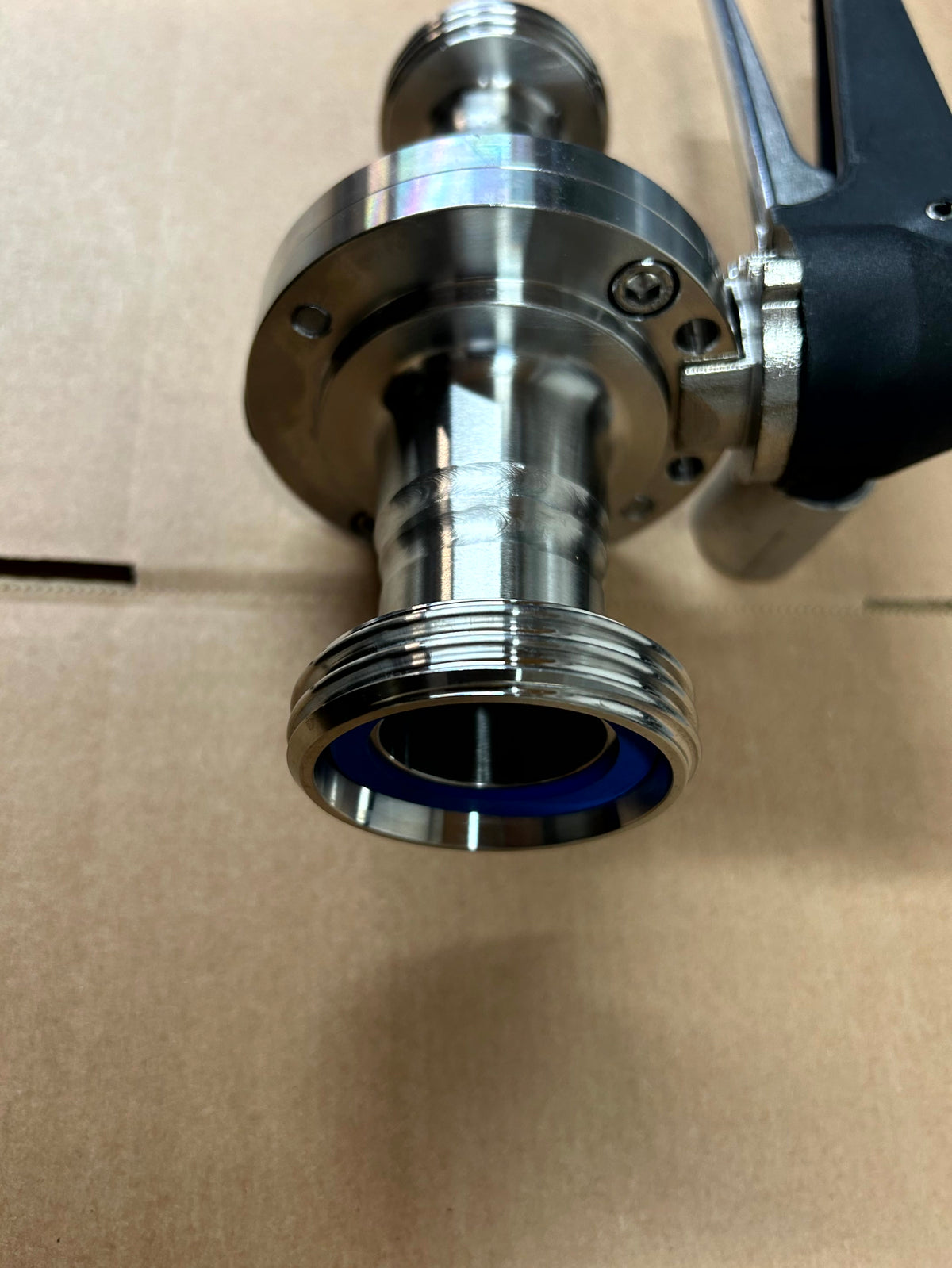 DIN to DIN Butterfly Valve in stainless steel - view 2