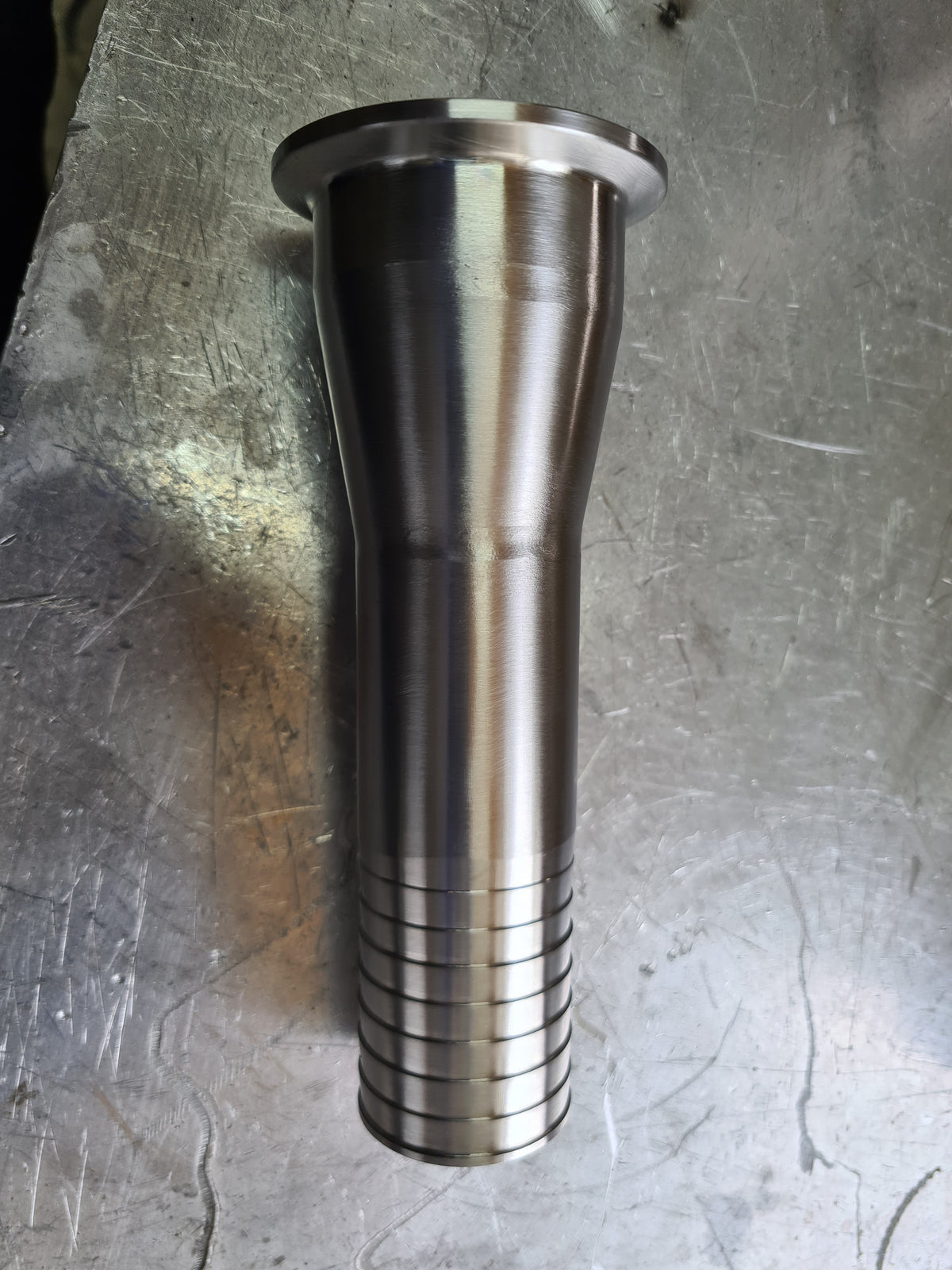 316 stainless steel Tri-Clamp to Hosetail Adaptor - view 2