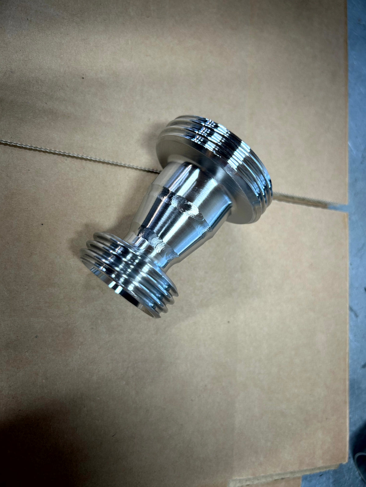 316 stainless steel DIN Male to DIN Male Adaptor - view 4