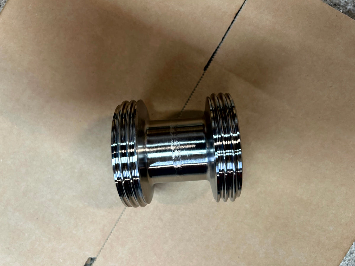 316 stainless steel DIN Male to DIN Male Adaptor - view 3