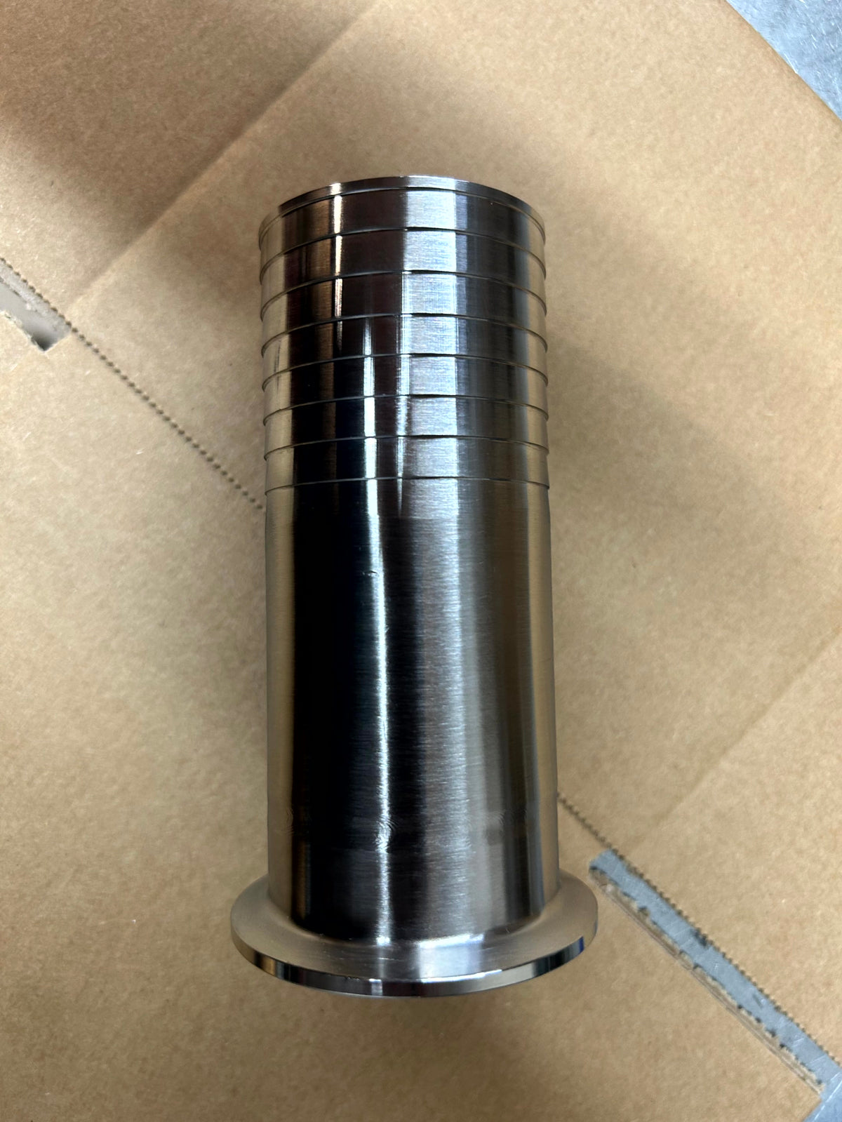 316 stainless steel Tri-Clamp to Hosetail Adaptor - view 1