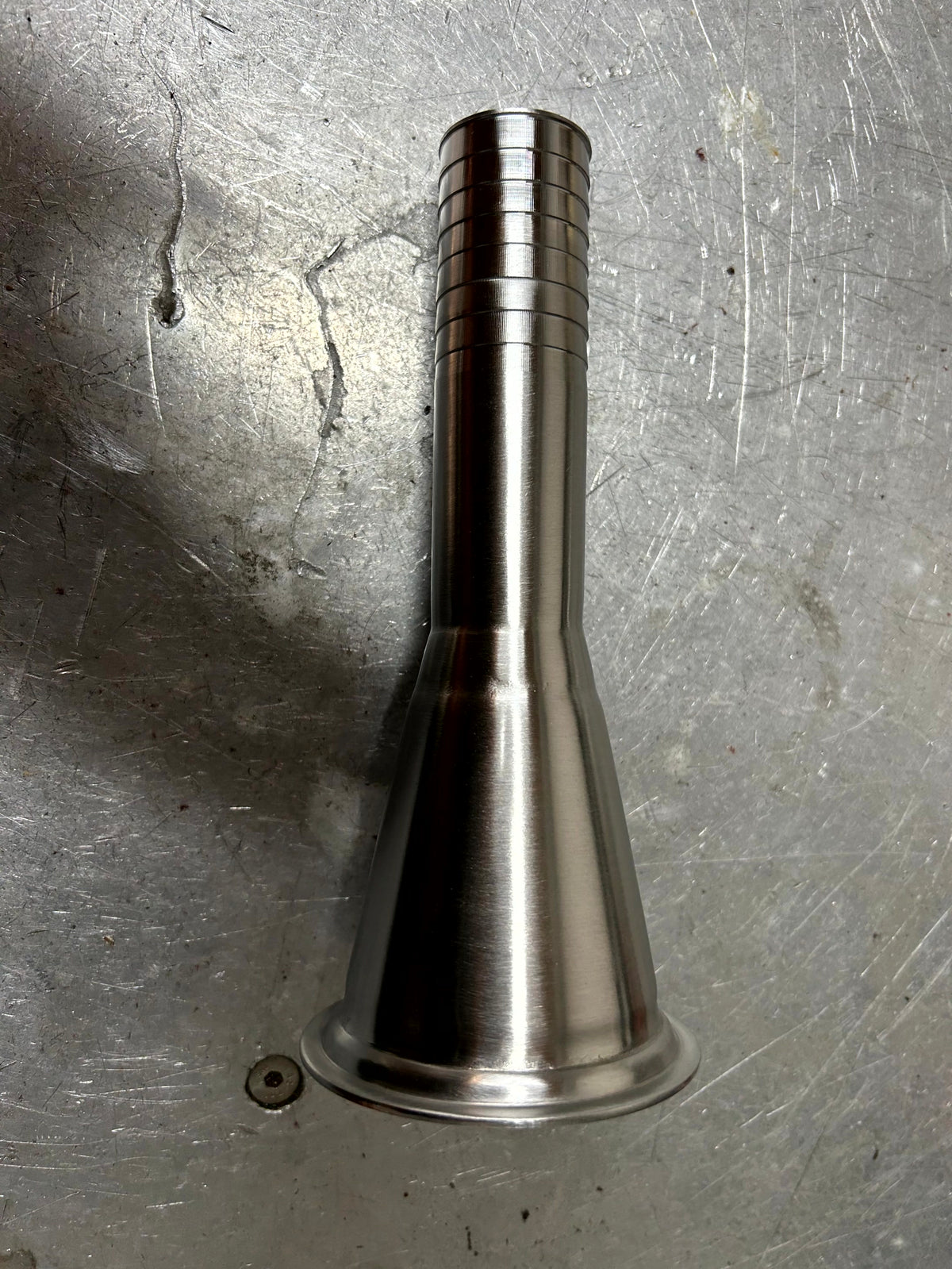 316 stainless steel RJT Female to Hosetail Adaptor - view 4