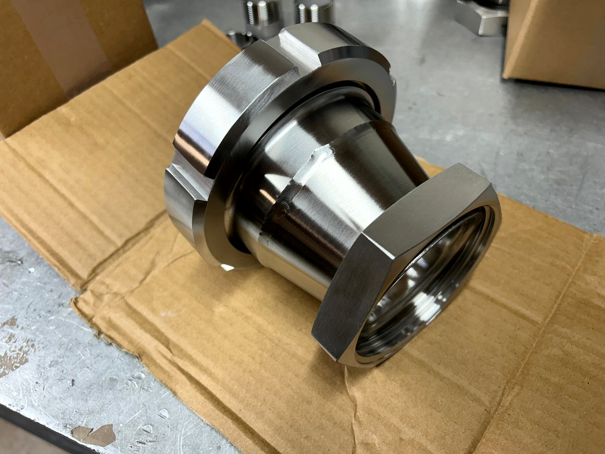 316 stainless steel RJT Female to DIN Female Adaptor - view 1