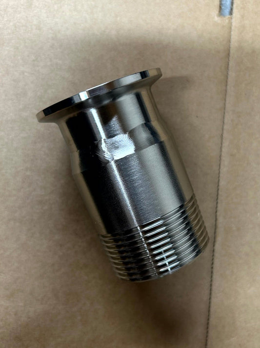 316 stainless steel BSP Male to Tri-Clamp Adaptor - view 1