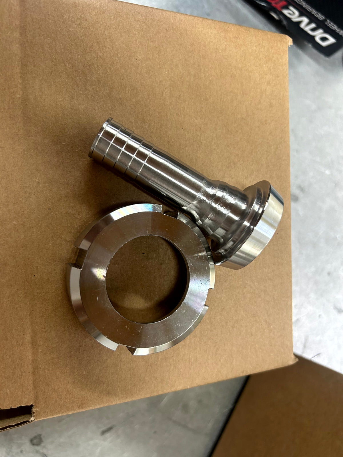 316 stainless steel DIN Female to Hosetail Adaptor - view 2