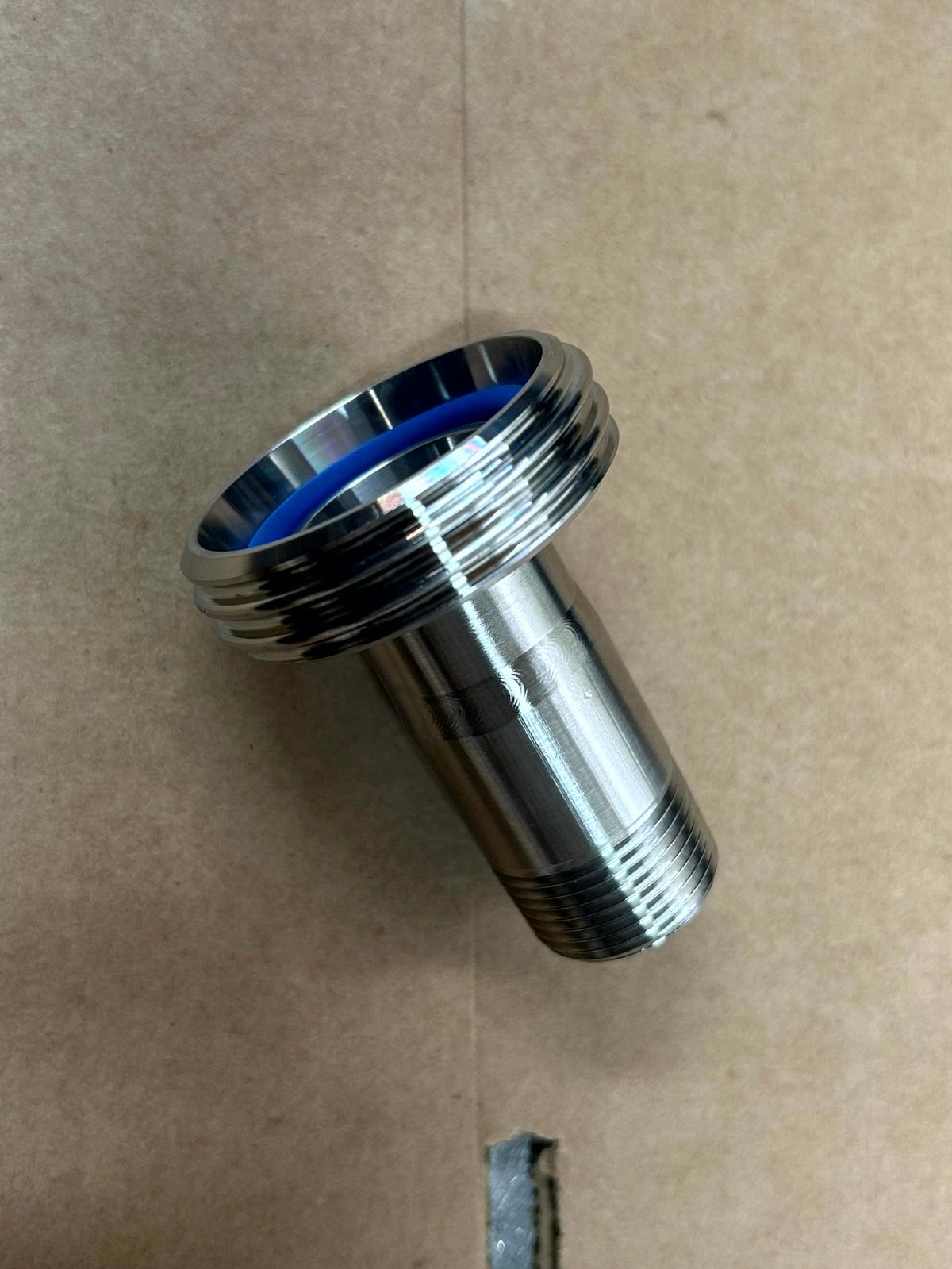 BSP Male to DIN Male Adaptor in stainless steel - view 1