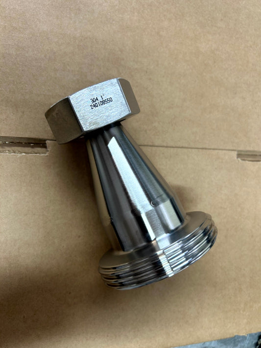 316 stainless steel RJT Female to DIN Male Adaptor - view 1
