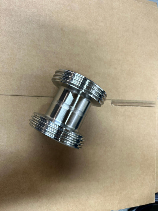 316 stainless steel DIN Male to DIN Male Adaptor - view 1