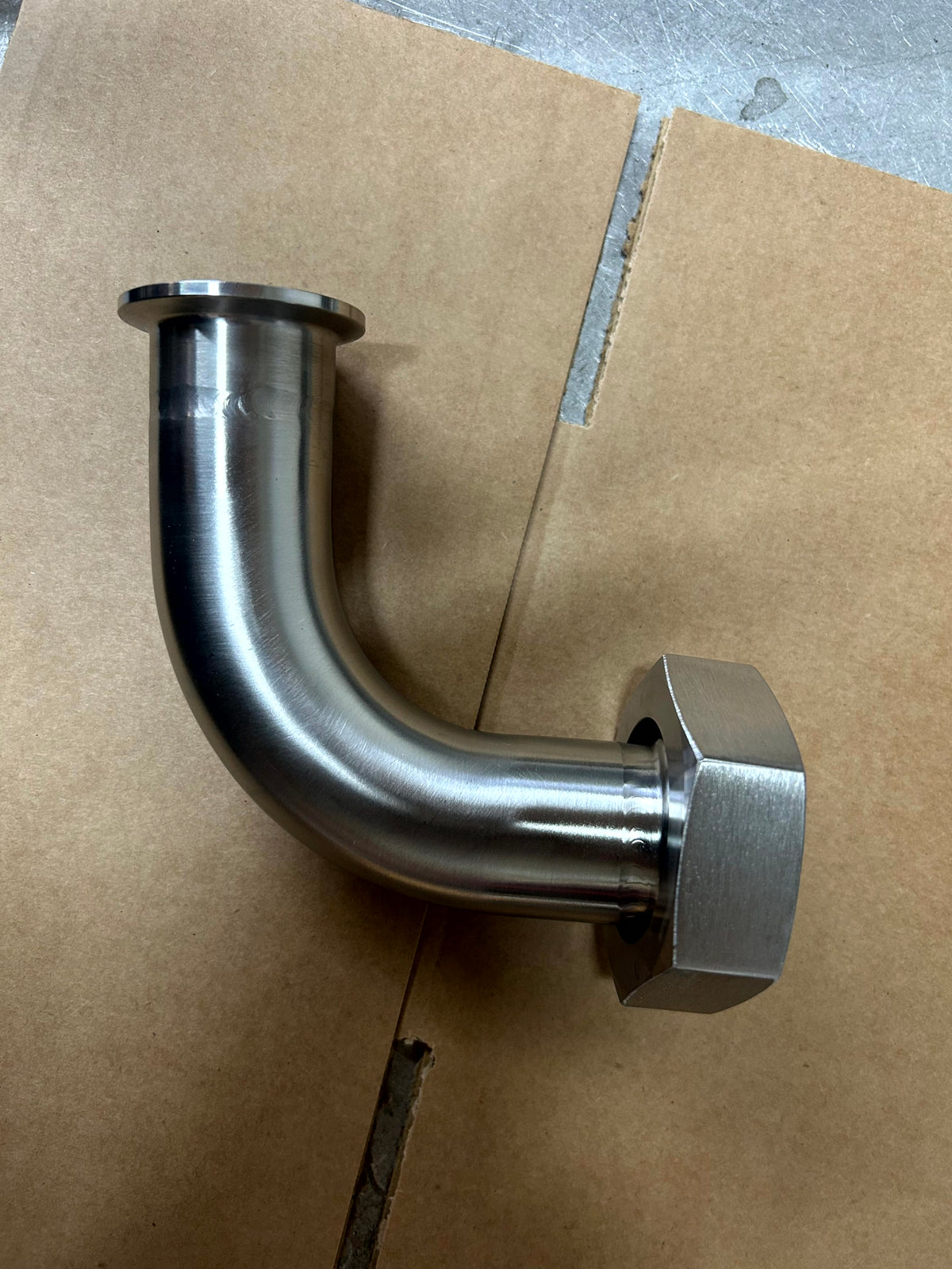RJT to Tri-Clamp Hygienic Elbow in stainless steel - view 5