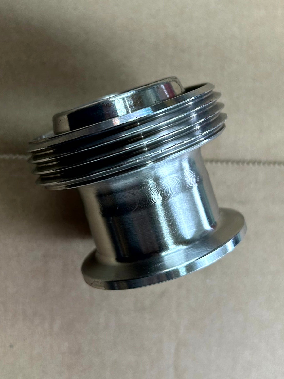 316 stainless steel RJT Male to Tri-Clamp Adaptor - view 1
