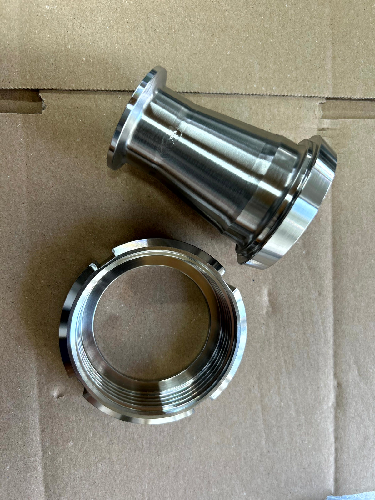 316 stainless steel DIN Female to Tri-Clamp Adaptor - view 1