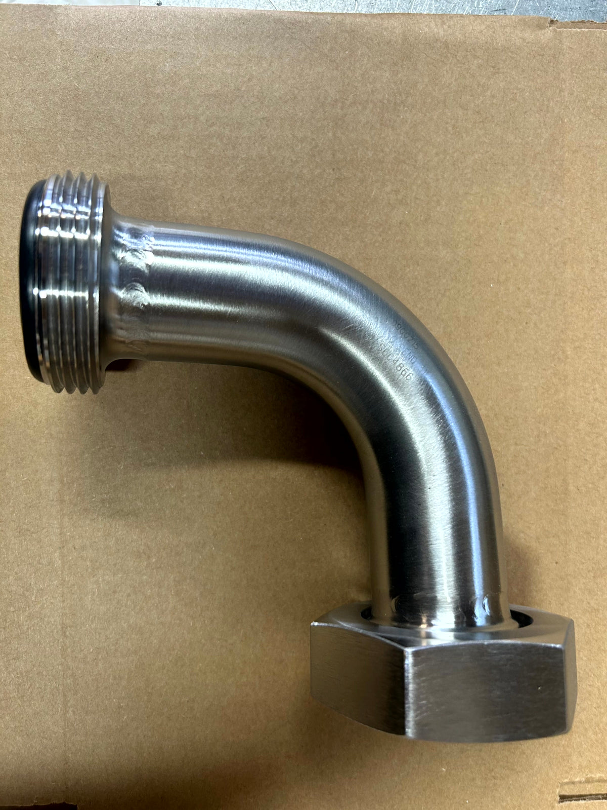 RJT to RJT Hygienic Elbow in stainless steel - view 1