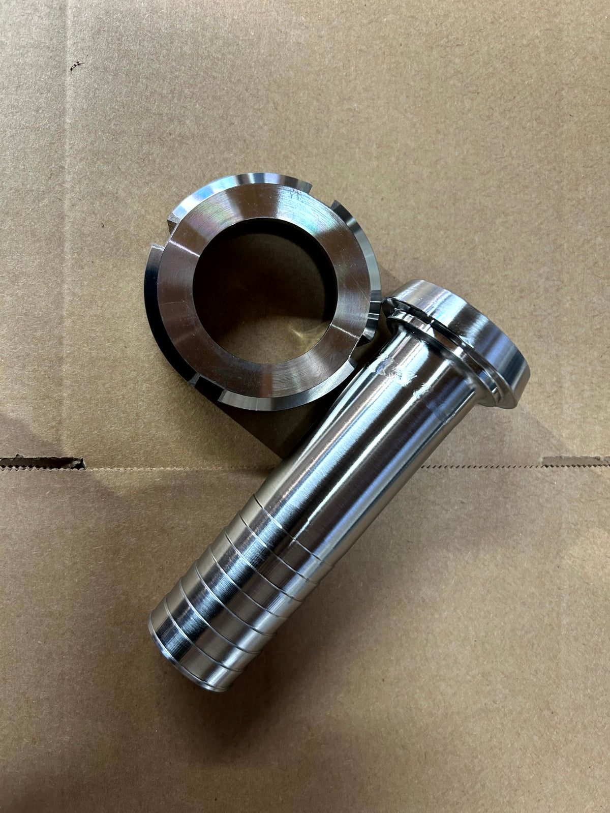 316 stainless steel DIN Female to Hosetail Adaptor - view 3