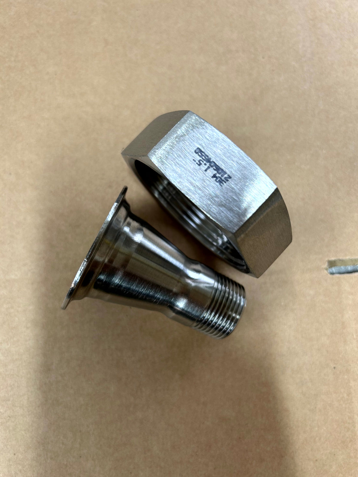 316 stainless steel RJT Female to BSP Male Adaptor - view 2