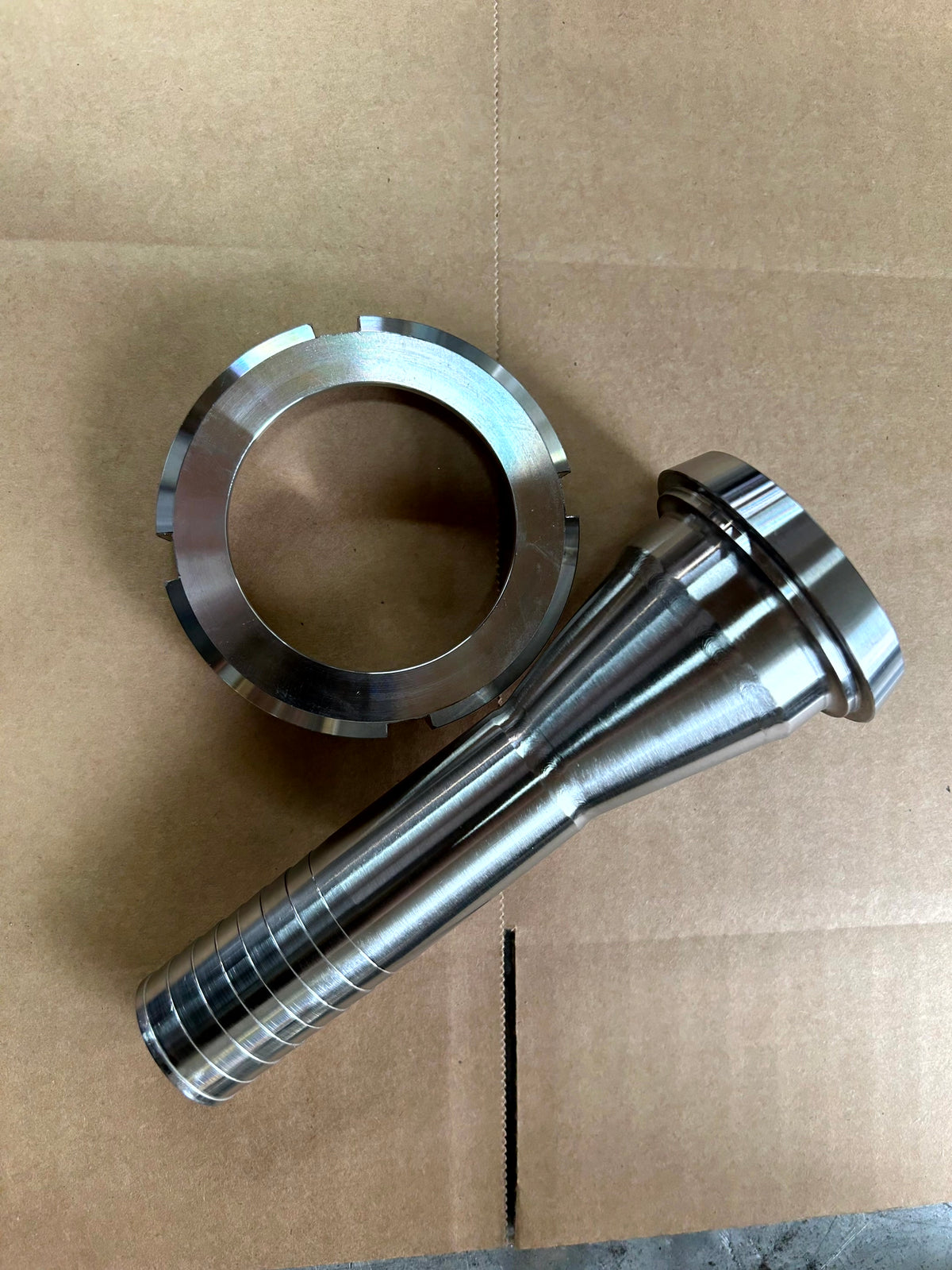 316 stainless steel DIN Female to Hosetail Adaptor - view 5