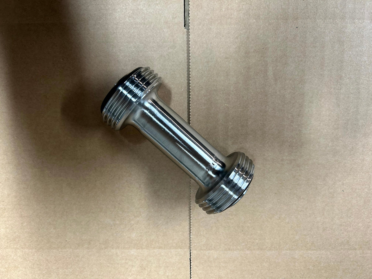 316 stainless steel RJT Male to RJT Male Adaptor - view 2
