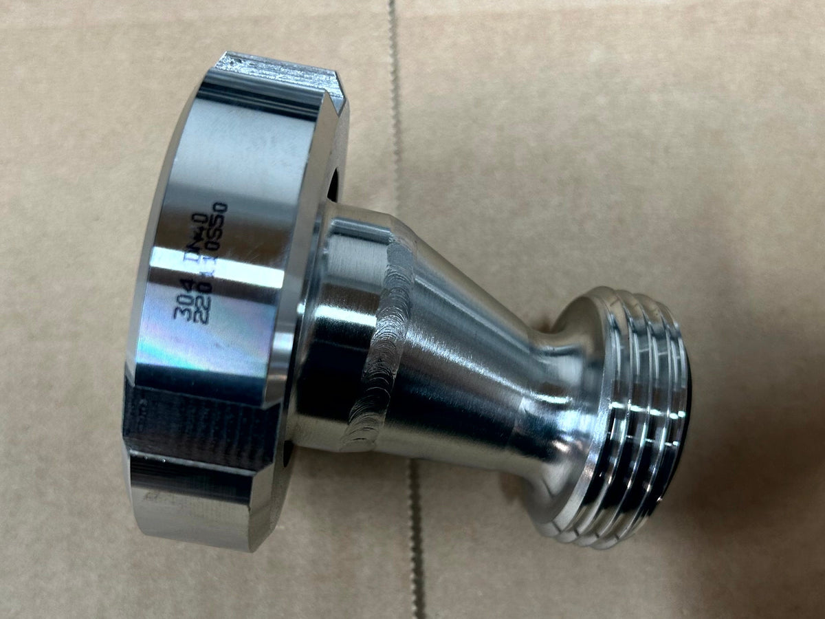 316 stainless steel RJT Male to DIN Female Adaptor - view 1