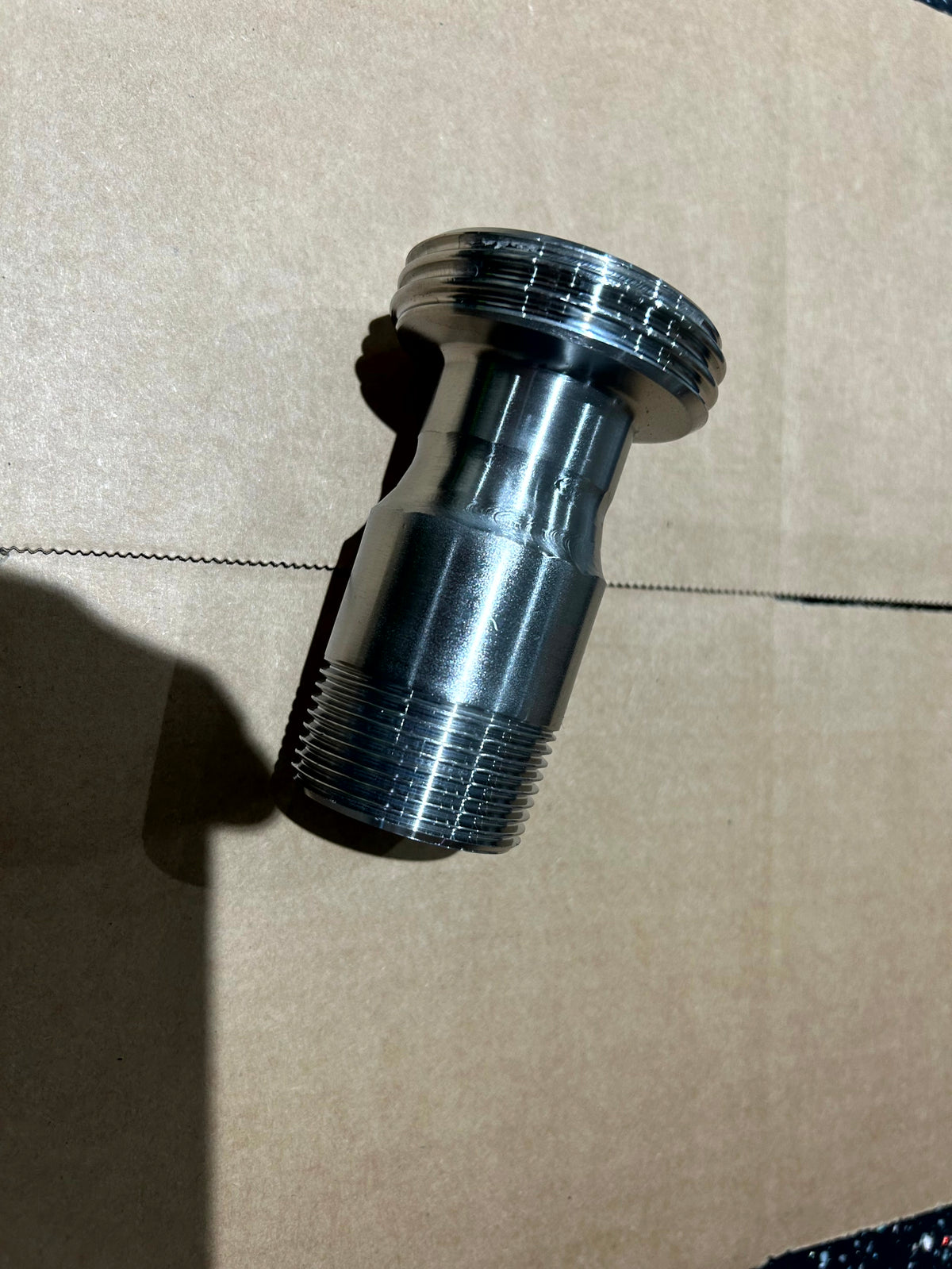 BSP Male to DIN Male Adaptor in stainless steel - view 3